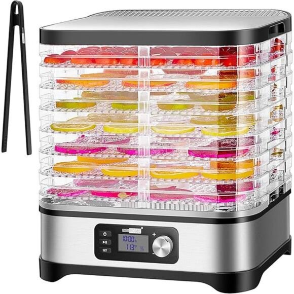 8 Trays Food Dehydrator Machine with 48H Timer and Temperature Control - Picture 7 of 7